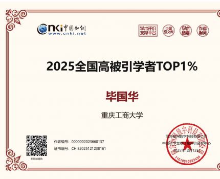 我院毕国华老师连续入选公共管理学科&ldquo;全国高被引学者Top1%&rdquo;榜单